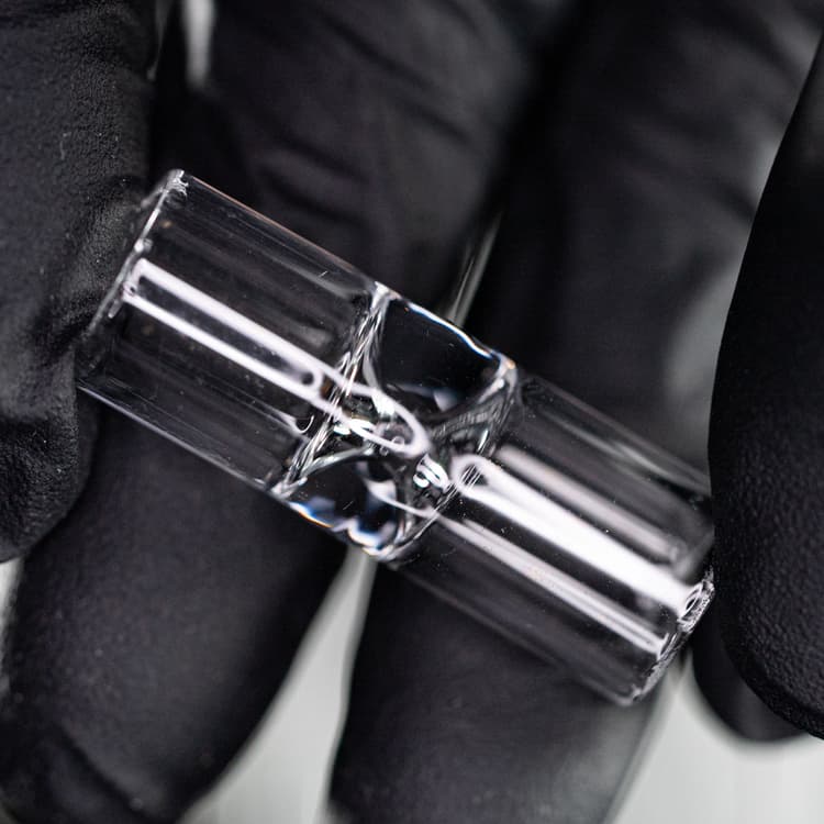 Filtre en verre "Sablier" Handmade